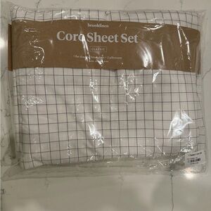 Brooklinen Classic Corr Sheet Set - White and Black